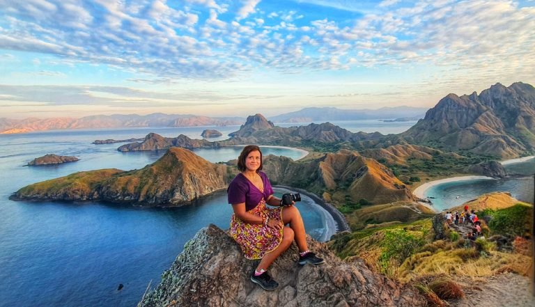 Samantha Eve on Padar Island, Indonesia — Awakened Horizon travel, transformation, and spirituality